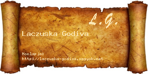 Laczuska Godiva névjegykártya